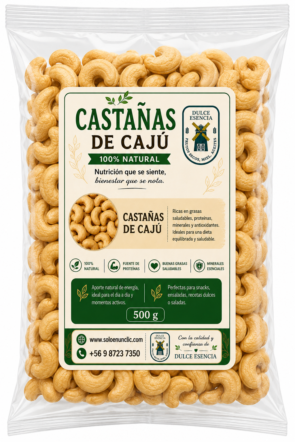 Castañas de Cajú s/sal